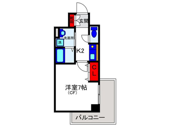 ヴィラ豊中の物件間取画像